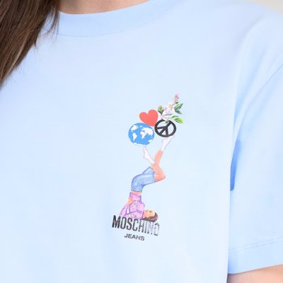 THE PRINTED COTTON JERSEY CROP TOP